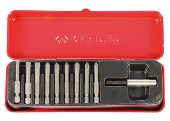 Outils - Outils divers - Coffret embouts renforcés 1/4" 11pièces à fente-pozi-Ph