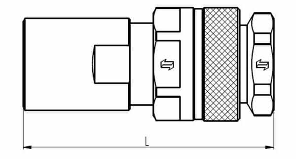 Pièces agricoles - Hydraulique - Coupleur mâle viton VVS 3/8BSP