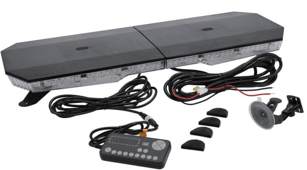 Pièces agricoles - Eclairage - Barre lumineuse LED, 100/200W, 12-24V, ambre, à visser, 767x89x280 mm TA2