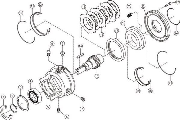 Pièces agricoles - Transmission - Freins lamelles RF2/21 OMP/OMR