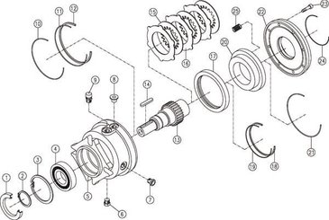 Pièces agricoles - Transmission - Freins lamelles RF2/21 OMP/OMR