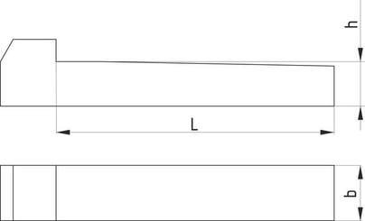 Pièces agricoles - Fasteners - Clavette à talon 12 x 8 x 50