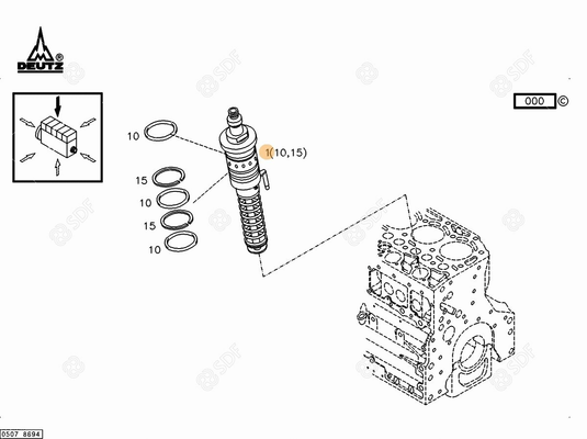 Pièces agricoles - Pieces moteur - POMPE INJECTION Deutz-Fahr origine