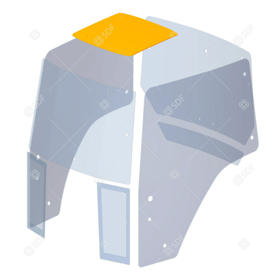 Pièces agricoles - Glaces et vitres - VITRE TOIT HV