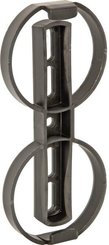 Pièces agricoles - Eclairage - Jeu de pinces pour support de plaque d'immatriculation, plastique pour 520x110 mm