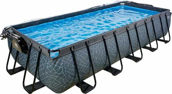 Loisirs - Jouets - Piscine pierre 540x250 cm + toit et pompe avec filtre à sable