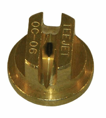 Pièces agricoles - Pièce Pulvérisateur - Buse de bordure à jet plat OC 80° 6 dorée laiton TeeJet