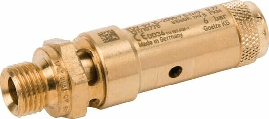 Pièces agricoles - Pièce pneumatique - Soupape sécurité 1/4"CE 6 bar