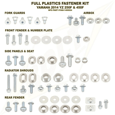 Pièces Quad & Motos - Equipement véhicule - Kit vis complet de plastiques Bolt Yamaha YZ250/450-F