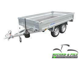 Materiels - Remorque voiture - BENNE 253x147x30 non freinée PTAC : 750 kg
