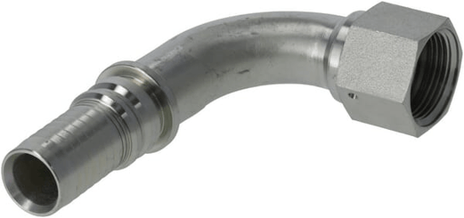 Pièces agricoles - Hydraulique - Raccord à sertir 4SH-DN25-1,5/16" UNF-90°