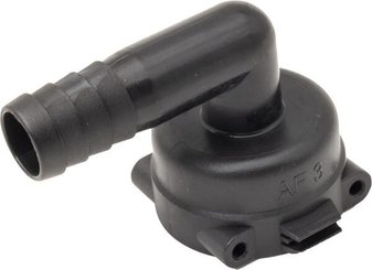 Pièces agricoles - Pièce Pulvérisateur - Raccord à fourche, femelle 90° AF3, embout de tuyau 16 mm