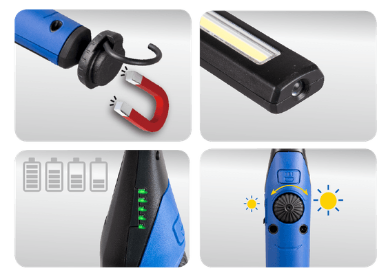 Outils - Outils divers - Lampe d'inspection slim rechargeable 7W COB support magnétique