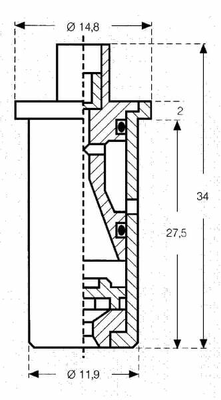 Pièces agricoles - Pièce Pulvérisateur - Buse à injection d'air à cône creux ITR 80° 02 jaune céramique Lechler