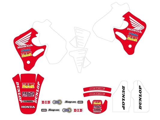 Pièces Quad & Motos - Equipement véhicule - Kit déco TECNOSEL Team Honda 1992