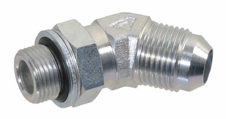 Pièces agricoles - Hydraulique - Raccord coudé 7/8 UNF x 1/2 BS