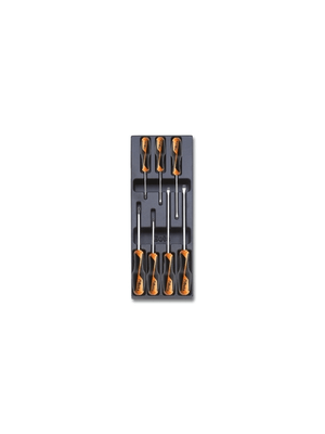 Pièces Quad & Motos - Outillage - Plateau thermoformé rigide BETA avec composition de tournevis plat + cruciforme