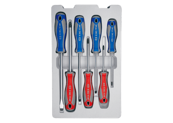 Outils - Outils divers - Jeu de 7 tournevis Pozidriv (3) et à fentes (4)