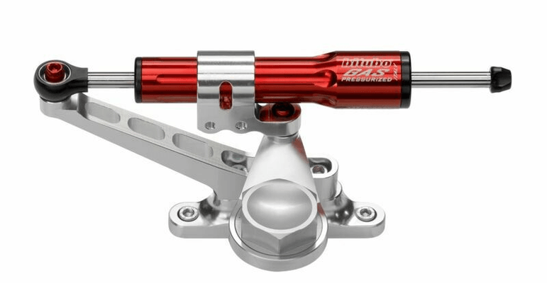 Pièces Quad & Motos - Equipement véhicule - Kit amortisseur de direction BITUBO rouge position latérale cadre-fourche Triumph Speed Triple 1050
