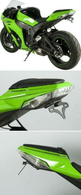 Pièces Quad & Motos - Equipement véhicule - Support de plaque R&G RACING noir Kawasaki ZX10R