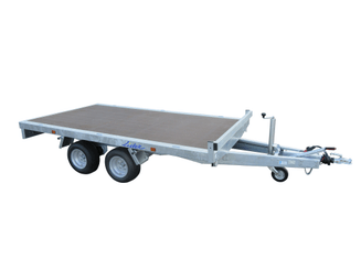 Materiels - Remorque voiture - PLATEAU ROUES DESSOUS 306x170 freiné 2 essieux PTAC : 2700 kg