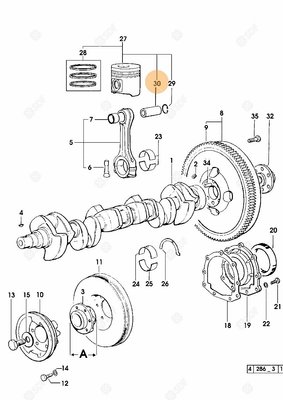 Pièces agricoles - Pieces moteur - AXE DE PISTON