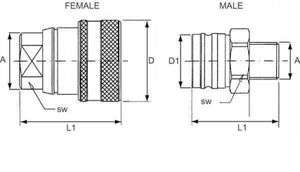 Pièces agricoles - Hydraulique - Valve de freinage fem M18x150