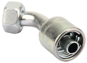 Pièces agricoles - Hydraulique - Racc. à sertir DN32-1"1/4 BSP 45°