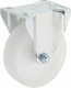 Roue fixe roulement en polyamide Ø125x40mm, Fixation de plaque: 100x85mm Load: 110kg, Ro-Carr