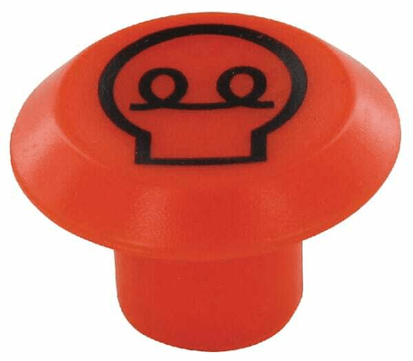 Pièces agricoles - Electricité - Symbole, démarrage, rond, orange