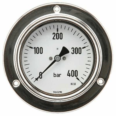 Pièces agricoles - Hydraulique - Manomètre Ø100 0-400bar ½"pan.