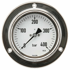 Pièces agricoles - Hydraulique - Manomètre Ø100 0-400bar ½"pan.