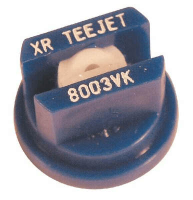 Pièces agricoles - Pièce Pulvérisateur - Buse à jet plat XR 80° 03 bleu céramique TeeJet