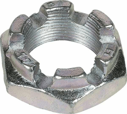 Pièces agricoles - Machines - Ecrou crénelé modèle haut M30 x 1,5 zingué