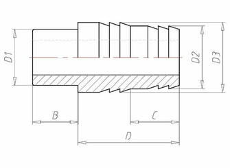 Pièces agricoles - Hydraulique - Raccord de tuyau 40 x 40 Kleber