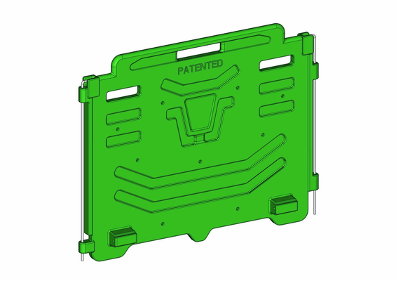 Accessoires et options matériel  - Matériel d'élevage - autre - PACK DE 11 PAROIS LATERALE PEHD VERTE CASE A VEAU