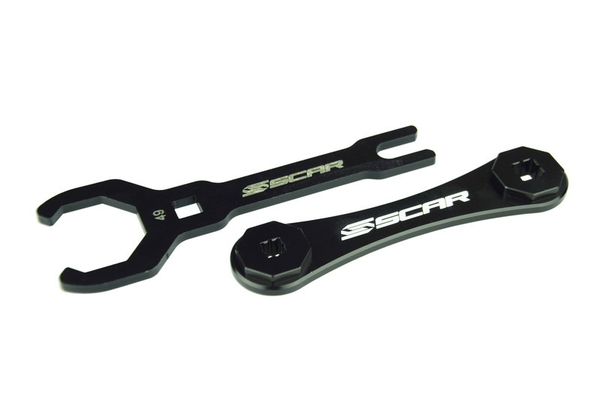 Pièces Quad & Motos - Outillage - Clé de bouchon de fourche double SCAR Ø49mm/8 pans - fourches KYB