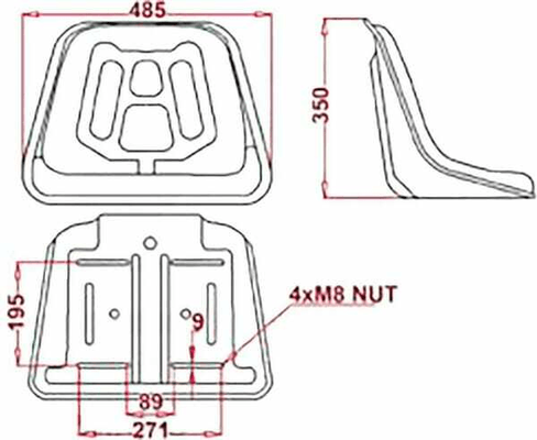 Pièces agricoles - Tracteur pièce adaptable - Siege Standard