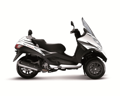Pièces Quad & Motos - Equipement véhicule - Kit déco KUTVEK Velocity blanc/noir Piaggio MP3 300/500