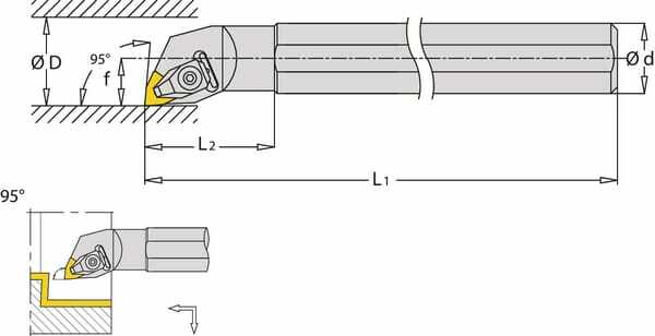 Outils - Outils divers - Porte-plaquette dr. DWLNR 95°
