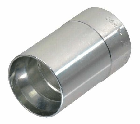 Pièces agricoles - Hydraulique - Jupe à sertir Ø35,5x57,5mm DN16 acier / zingué / blanc passivé Alfagomma