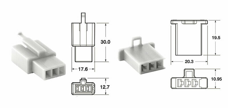 Pièces Quad & Motos - Outillage - Jeu de connectiques 3 voies 110 ML BIHR type origine Ø0,5mm²/0,85mm² - 5 jeux complets