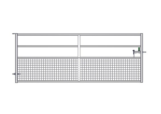 Materiels - Accessoires 200Kg-300Kg - PACK DE 7 PORTE HERBAGE SEMI-GRILLAGEE L.3.23M