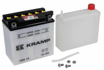 Pièces agricoles - Eclairage - Batterie 12V 9Ah 130A avec pack d'acide Kramp