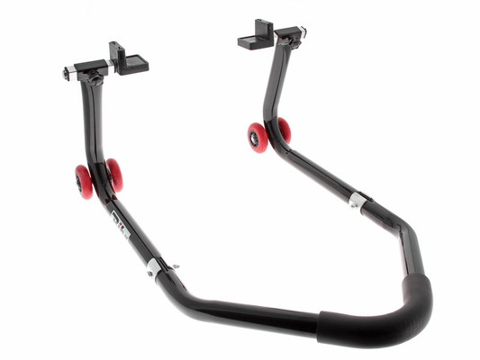 Pièces Quad & Motos - Outillage - Béquille de stand arrière BIHR démontable universelle noir avec supports caoutchouc en ''L''