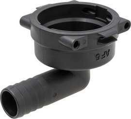Pièces agricoles - Pièce Pulvérisateur - Raccord à fourche, femelle 90° AF5, embout de tuyau 20 mm