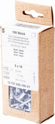 Pièces agricoles - Fasteners - Rivet aveugle en acier 5x10