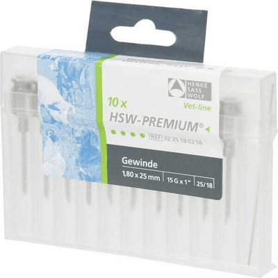 Pièces agricoles - Cloture,Jardin & Sylviculture - Aiguilles HSW Premium filtées 1,8x25mm (x10)