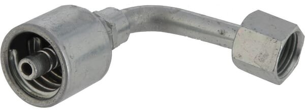 Pièces agricoles - Hydraulique - Racc. à sertir 90° DN6-9/16 ORFS