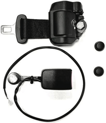 Pièces agricoles - Pièce divers - Ceinture de sécurité noire rétractable 2 points avec interrupteur